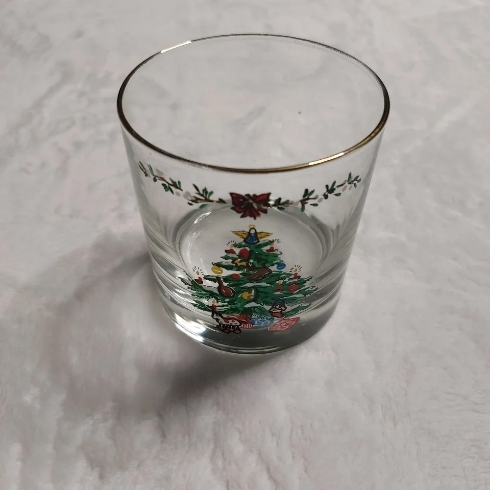 Montgomery Ward Holiday Collection Vintage (1979) Christmas Tree High Ball Glass